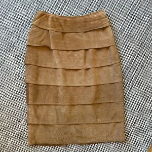Danier Tan Suede Skirt
